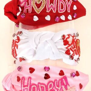 Western Howdy Honey Top Knotted Beaded Headband